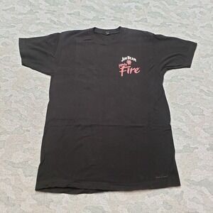Jim Beam Shirt Mens Large Black Pre-Shrunk Short Sleeve